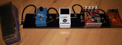 Photo Pedalboard Loïc Caradec