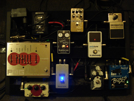 Photo Pedalboard Julien Hekking