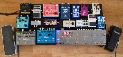 Photo Pedalboard Olivier Pénicaut