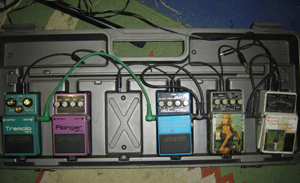 Photo Pedalboard Franck Quintin