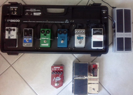 Photo Pedalboard Sylvain Rebillat