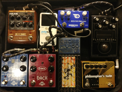 Photo Pedalboard Régis Savigny