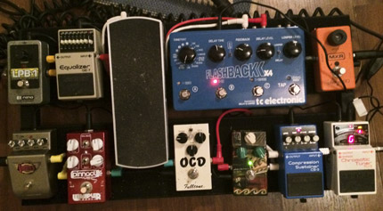 Photo Pedalboard Nicolas Tanton